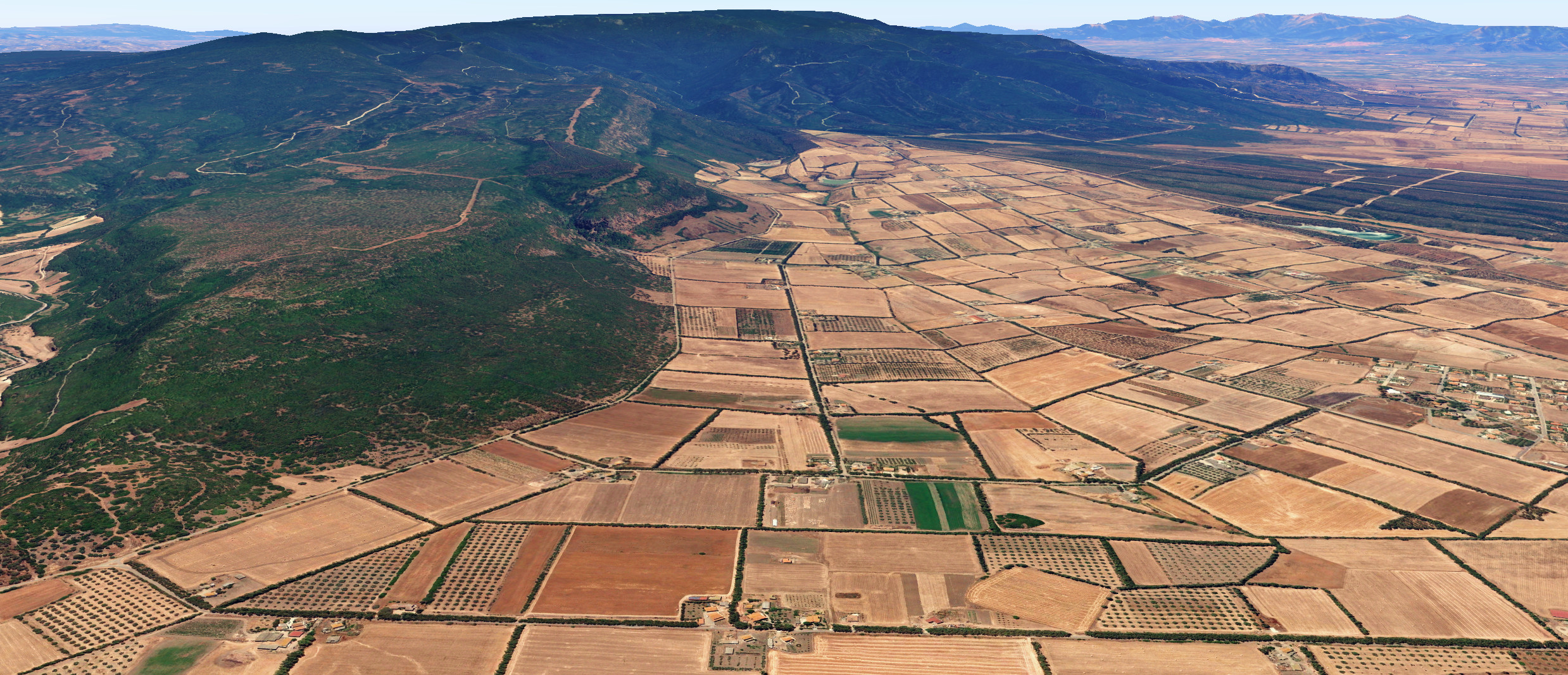 Foto aerea appezzamenti Ibba a Tiria